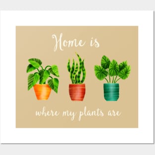 Home is where my plants are Posters and Art